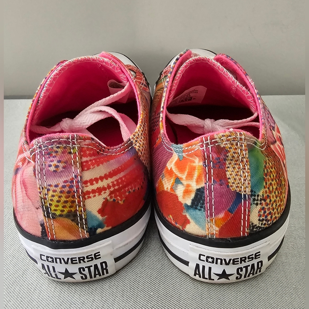 CONVERSE All Star OX Womens Digital Floral Sneakers, Shoes - Picture 7 of 9